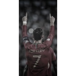 Sticker decorativ, Fotbalist, Rosu, 90 cm, 1364STK