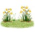 Sticker decorativ, Ghiocei, Galben, 88 cm, 1290STK-2
