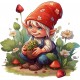 Sticker decorativ, Gnom Fericit, Multicolor, 60 cm, 1247STK-4 Sticker decorativ, Gnom Fericit, Multicolor, 60 cm, 1247STK-4