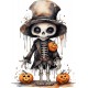 Sticker decorativ, Halloween, Alb, 81 cm, 1337STK-20 Sticker decorativ, Halloween, Alb, 81 cm, 1337STK-20