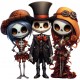 Sticker decorativ, Halloween, Multicolor, 61 cm, 1337STK-7 Sticker decorativ, Halloween, Multicolor, 61 cm, 1337STK-7