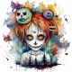 Sticker decorativ, Halloween, Portocaliu, 61 cm, 1334STK-4 Sticker decorativ, Halloween, Portocaliu, 61 cm, 1334STK-4