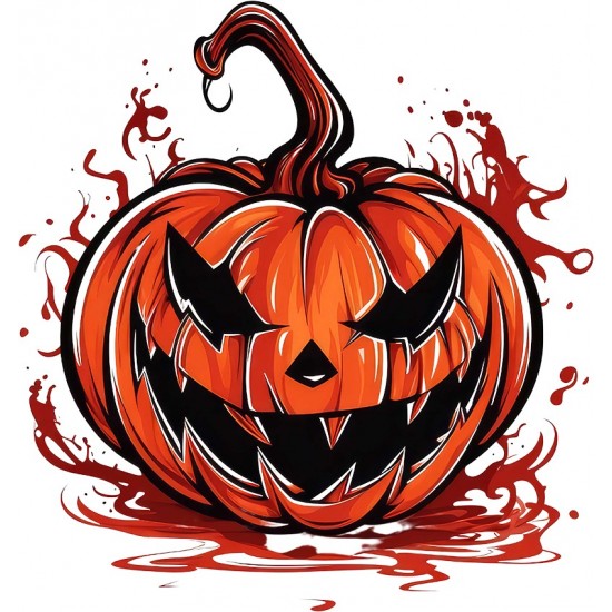 Sticker decorativ, Halloween, Rosu, 63 cm, 1337STK-3 Sticker decorativ, Halloween, Rosu, 63 cm, 1337STK-3