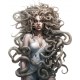Sticker decorativ, Horror, Alb, 74 cm, 1321STK-8 Sticker decorativ, Horror, Alb, 74 cm, 1321STK-8