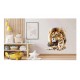 Sticker decorativ, Leu, Portocaliu, 77 cm, 1213STK-4 Sticker decorativ, Leu, Portocaliu, 77 cm, 1213STK-4