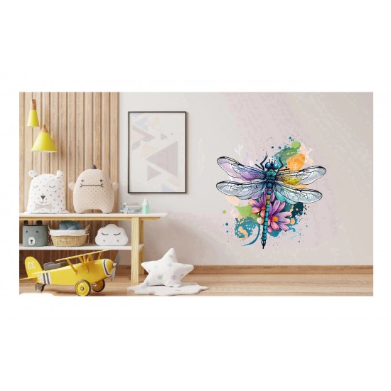 Sticker decorativ, Libelula, Albastru, 62 cm, 1206STK Sticker decorativ, Libelula, Albastru, 62 cm, 1206STK