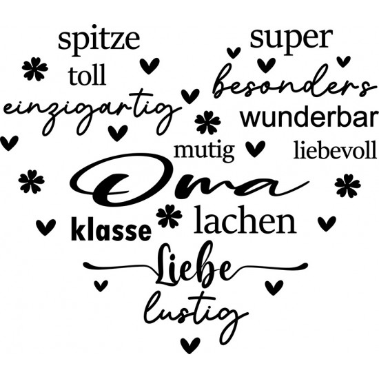 Sticker decorativ, Mama, Negru, 68 cm, 1238STK-2 Sticker decorativ, Mama, Negru, 68 cm, 1238STK-2