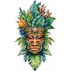 Sticker decorativ, Masca, Multicolor, 90 cm, 1288STK-3 Sticker decorativ, Masca, Multicolor, 90 cm, 1288STK-3