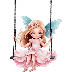 Sticker decorativ, Mica Printesa, Roz, 82 cm, 1292STK-3