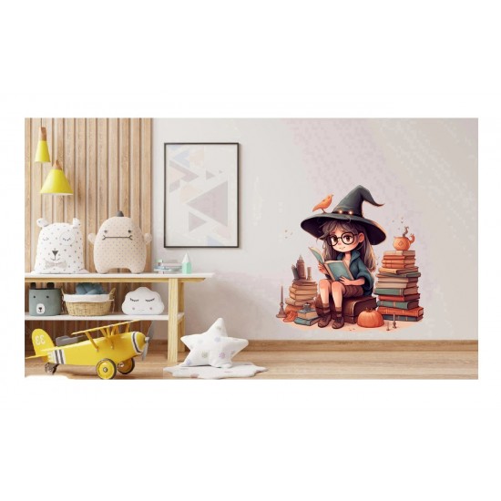 Sticker decorativ, Mica Vrajitoare, Multicolor, 62 cm, 1263STK-3 Sticker decorativ, Mica Vrajitoare, Multicolor, 62 cm, 1263STK-3