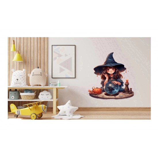 Sticker decorativ, Mica Vrajitoare, Multicolor, 67 cm, 1263STK-2 Sticker decorativ, Mica Vrajitoare, Multicolor, 67 cm, 1263STK-2