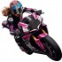 Sticker decorativ, Motocicleta, Roz, 60 cm, 1336STK-3