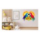 Sticker decorativ, Papagali, Multicolor, 73 cm, 1243STK Sticker decorativ, Papagali, Multicolor, 73 cm, 1243STK