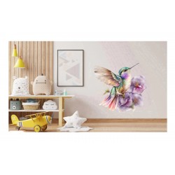 Sticker decorativ, Pasarea Colibri, Multicolor, 60 cm, 1271STK-6 Sticker decorativ, Pasarea Colibri, Multicolor, 60 cm, 1271STK-6