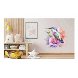 Sticker decorativ, Pasarea Colibri, Multicolor, 62 cm, 1271STK Sticker decorativ, Pasarea Colibri, Multicolor, 62 cm, 1271STK