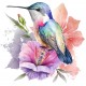 Sticker decorativ, Pasarea Colibri, Multicolor, 62 cm, 1271STK Sticker decorativ, Pasarea Colibri, Multicolor, 62 cm, 1271STK