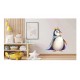 Sticker decorativ, Pinguin Rege, Alb, 69 cm, 1277STK-6 Sticker decorativ, Pinguin Rege, Alb, 69 cm, 1277STK-6
