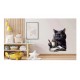 Sticker decorativ, Pisica, Negru, 71 cm, 1258STK-3
