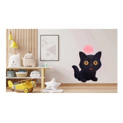 Sticker decorativ, Pisica, Negru, 76 cm, 1254STK Sticker decorativ, Pisica, Negru, 76 cm, 1254STK