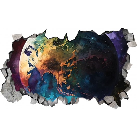 Sticker decorativ, Planeta, Albastru, 90 cm, 1315STK-3 Sticker decorativ, Planeta, Albastru, 90 cm, 1315STK-3