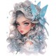Sticker decorativ, Printesa, Alb, 1374STK-10