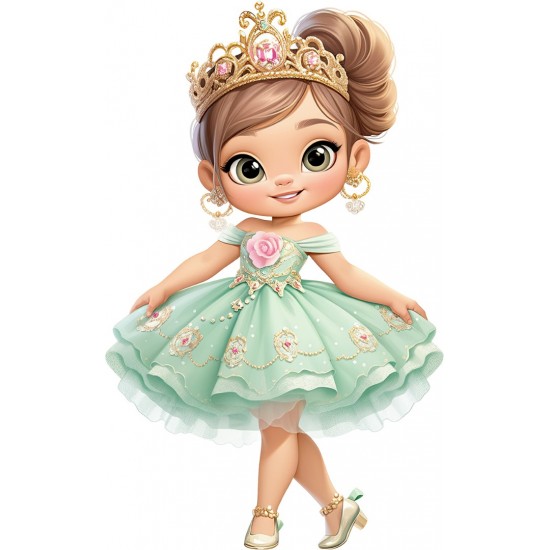 Sticker decorativ, Printesa, Turcoaz, 1378STK Sticker decorativ, Printesa, Turcoaz, 1378STK