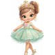 Sticker decorativ, Printesa, Turcoaz, 1378STK Sticker decorativ, Printesa, Turcoaz, 1378STK