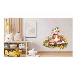 Sticker decorativ, Ratoi la Picnic, Galben, 67 cm, 1290STK-1 Sticker decorativ, Ratoi la Picnic, Galben, 67 cm, 1290STK-1