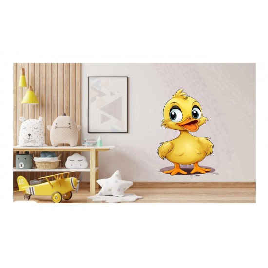 Sticker decorativ, Ratusca, Galben, 90 cm, 1293STK-3 Sticker decorativ, Ratusca, Galben, 90 cm, 1293STK-3