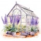 Sticker decorativ, Sera de Lavanda, Mov, 63 cm, 1361STK Sticker decorativ, Sera de Lavanda, Mov, 63 cm, 1361STK