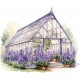Sticker decorativ, Sera de Lavanda, Mov, 70 cm, 1361STK-3 Sticker decorativ, Sera de Lavanda, Mov, 70 cm, 1361STK-3