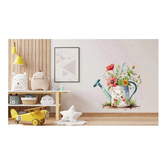 Sticker decorativ, Stropitoare cu Flori, Multicolor, 62 cm, 1261STK-10 Sticker decorativ, Stropitoare cu Flori, Multicolor, 62 cm, 1261STK-10