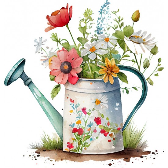 Sticker decorativ, Stropitoare cu Flori, Multicolor, 62 cm, 1261STK-10 Sticker decorativ, Stropitoare cu Flori, Multicolor, 62 cm, 1261STK-10