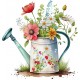 Sticker decorativ, Stropitoare cu Flori, Multicolor, 62 cm, 1261STK-10 Sticker decorativ, Stropitoare cu Flori, Multicolor, 62 cm, 1261STK-10