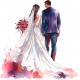 Sticker decorativ, Tineri Casatoriti, Alb, 60 cm, 1284STK-4 Sticker decorativ, Tineri Casatoriti, Alb, 60 cm, 1284STK-4