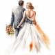 Sticker decorativ, Tineri Casatoriti, Alb, 64 cm, 1284STK-1 Sticker decorativ, Tineri Casatoriti, Alb, 64 cm, 1284STK-1