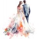 Sticker decorativ, Tineri Casatoriti, Alb, 67 cm, 1284STK-3 Sticker decorativ, Tineri Casatoriti, Alb, 67 cm, 1284STK-3