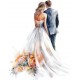 Sticker decorativ, Tineri Casatoriti, Alb, 74 cm, 1284STK Sticker decorativ, Tineri Casatoriti, Alb, 74 cm, 1284STK