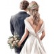 Sticker decorativ, Tineri Casatoriti, Alb, 79 cm, 1284STK-6 Sticker decorativ, Tineri Casatoriti, Alb, 79 cm, 1284STK-6