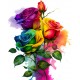 Sticker decorativ, Trandafiri, Verde, 74 cm, 1354STK Sticker decorativ, Trandafiri, Verde, 74 cm, 1354STK
