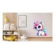 Sticker decorativ, Unicorn, Alb, 75 cm, 1202STK-5 Sticker decorativ, Unicorn, Alb, 75 cm, 1202STK-5