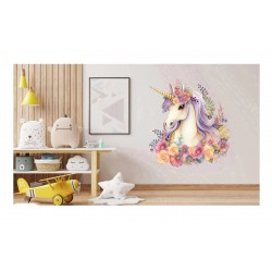 Sticker decorativ, Unicorn, Multicolor, 62 cm, 1287STK-3 Sticker decorativ, Unicorn, Multicolor, 62 cm, 1287STK-3