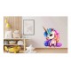 Sticker decorativ, Unicorn, Roz, 75 cm, 1202STK-3 Sticker decorativ, Unicorn, Roz, 75 cm, 1202STK-3