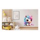 Sticker decorativ, Unicorn, Roz, 75 cm, 1202STK-6 Sticker decorativ, Unicorn, Roz, 75 cm, 1202STK-6