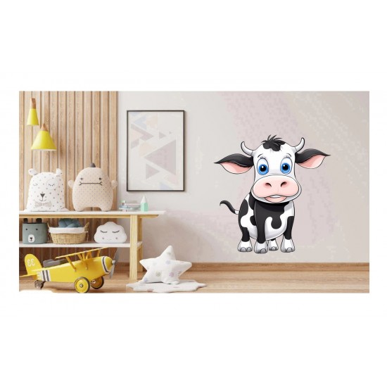 Sticker decorativ, Vacuta, Negru, 62 cm, 1293STK-1 Sticker decorativ, Vacuta, Negru, 62 cm, 1293STK-1