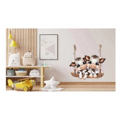 Sticker decorativ, Vacute, Alb, 63 cm, 1267STK-2 Sticker decorativ, Vacute, Alb, 63 cm, 1267STK-2