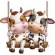 Sticker decorativ, Vacute, Maro, 63 cm, 1267STK-1 Sticker decorativ, Vacute, Maro, 63 cm, 1267STK-1