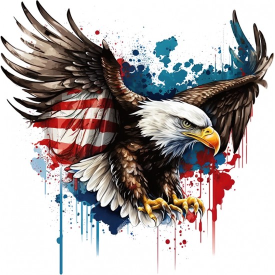 Sticker decorativ, Vultur American, Multicolor, 60 cm, 1270STK-3 Sticker decorativ, Vultur American, Multicolor, 60 cm, 1270STK-3