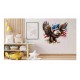 Sticker decorativ, Vultur American, Multicolor, 62 cm, 1270STK Sticker decorativ, Vultur American, Multicolor, 62 cm, 1270STK