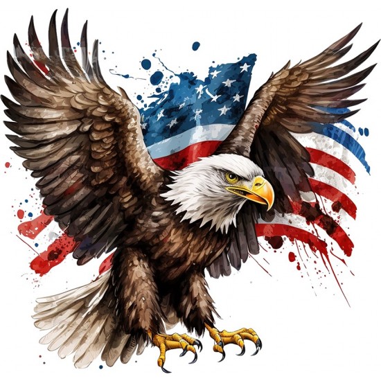 Sticker decorativ, Vultur American, Multicolor, 62 cm, 1270STK Sticker decorativ, Vultur American, Multicolor, 62 cm, 1270STK